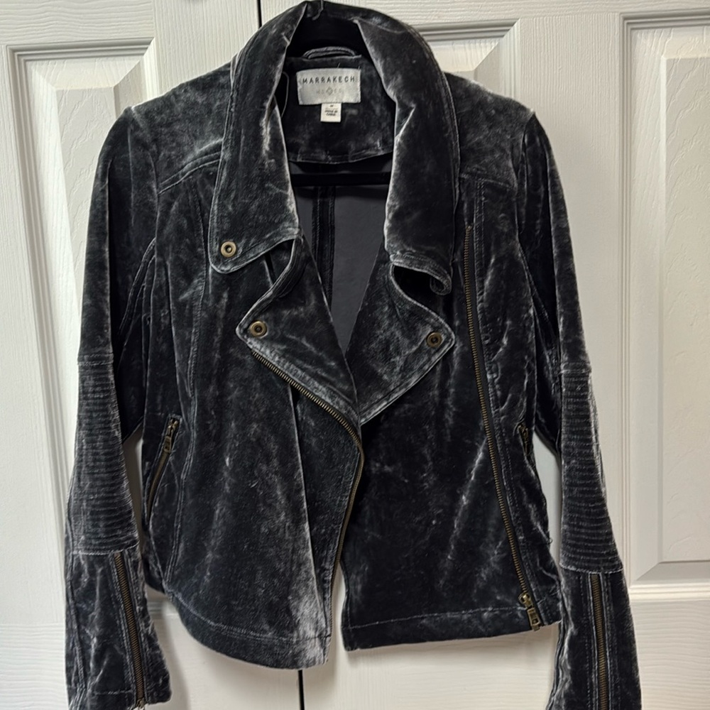 Marrakech grey velvet jacket